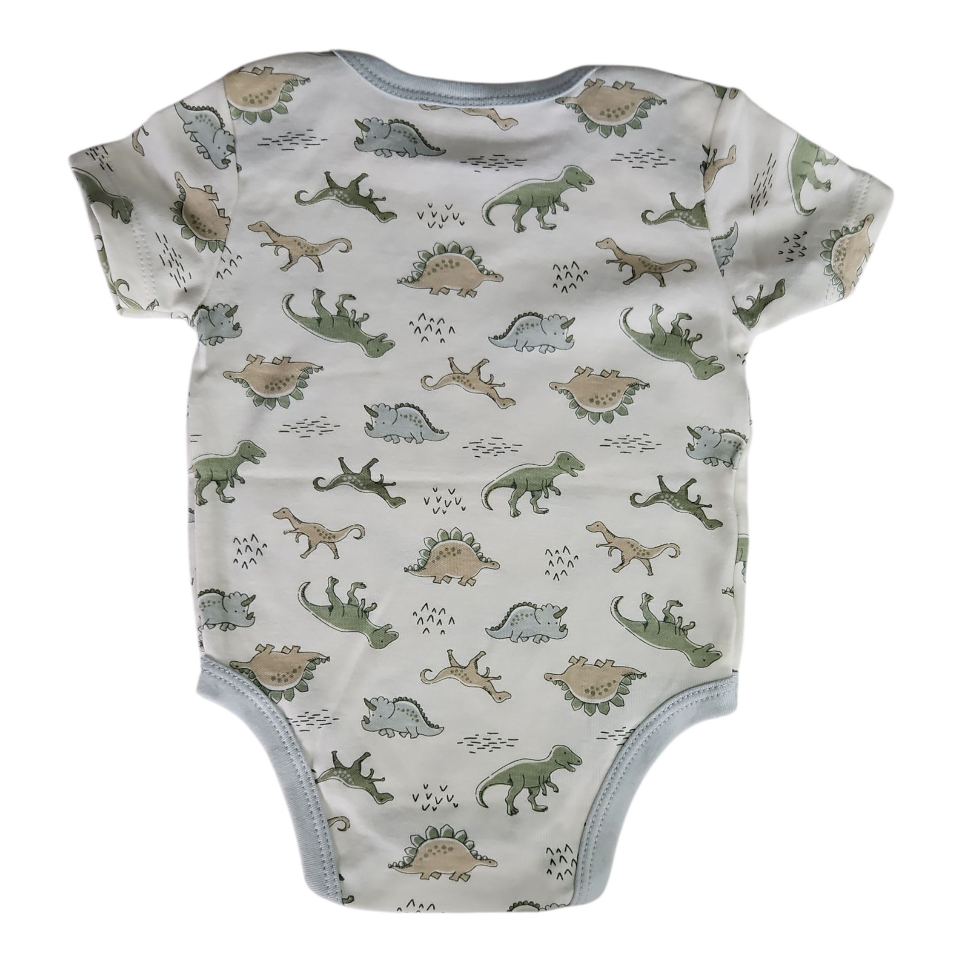 Lot de 2 bodies manches courtes bébé garçon – famille dinosaures