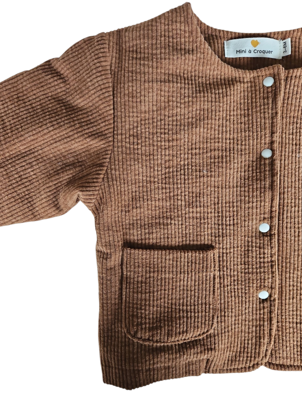 Veste bébé mixte molletonnée – Boutons pression