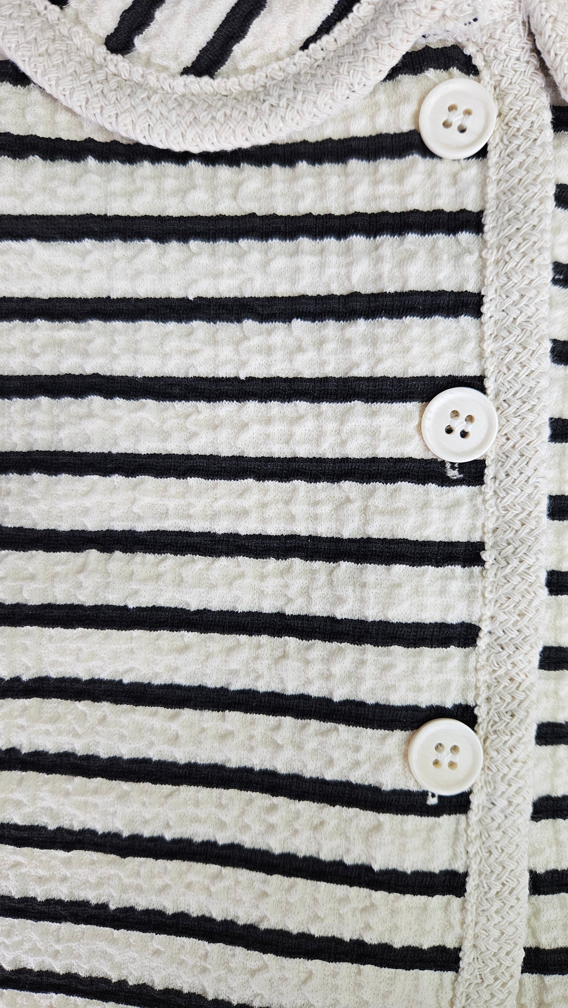 Ensemble bébé fille à rayures – Haut à boutons & pantalon élastique