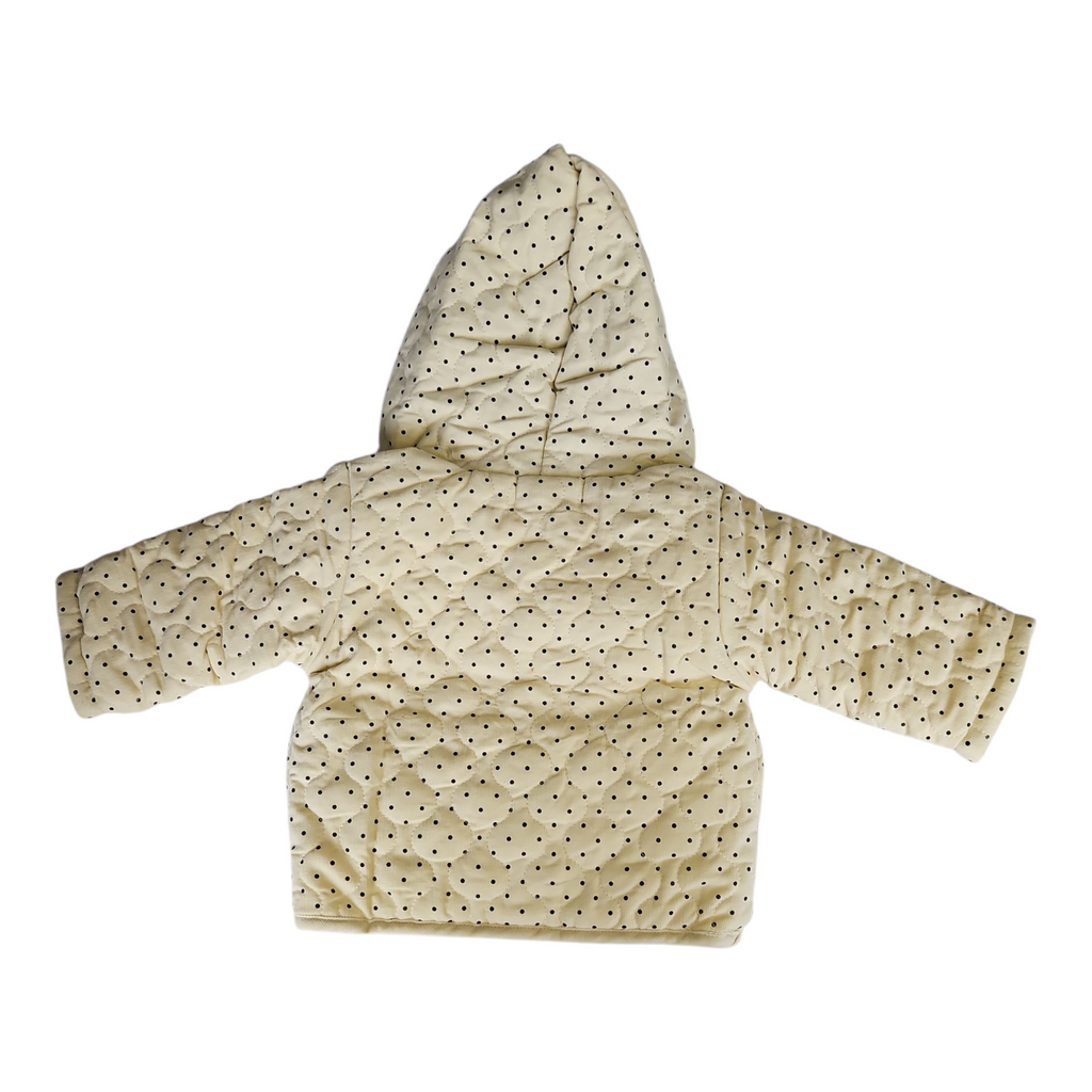 Veste d’hiver bébé mixte – Velours côtelé à pois – Doublure chaude
