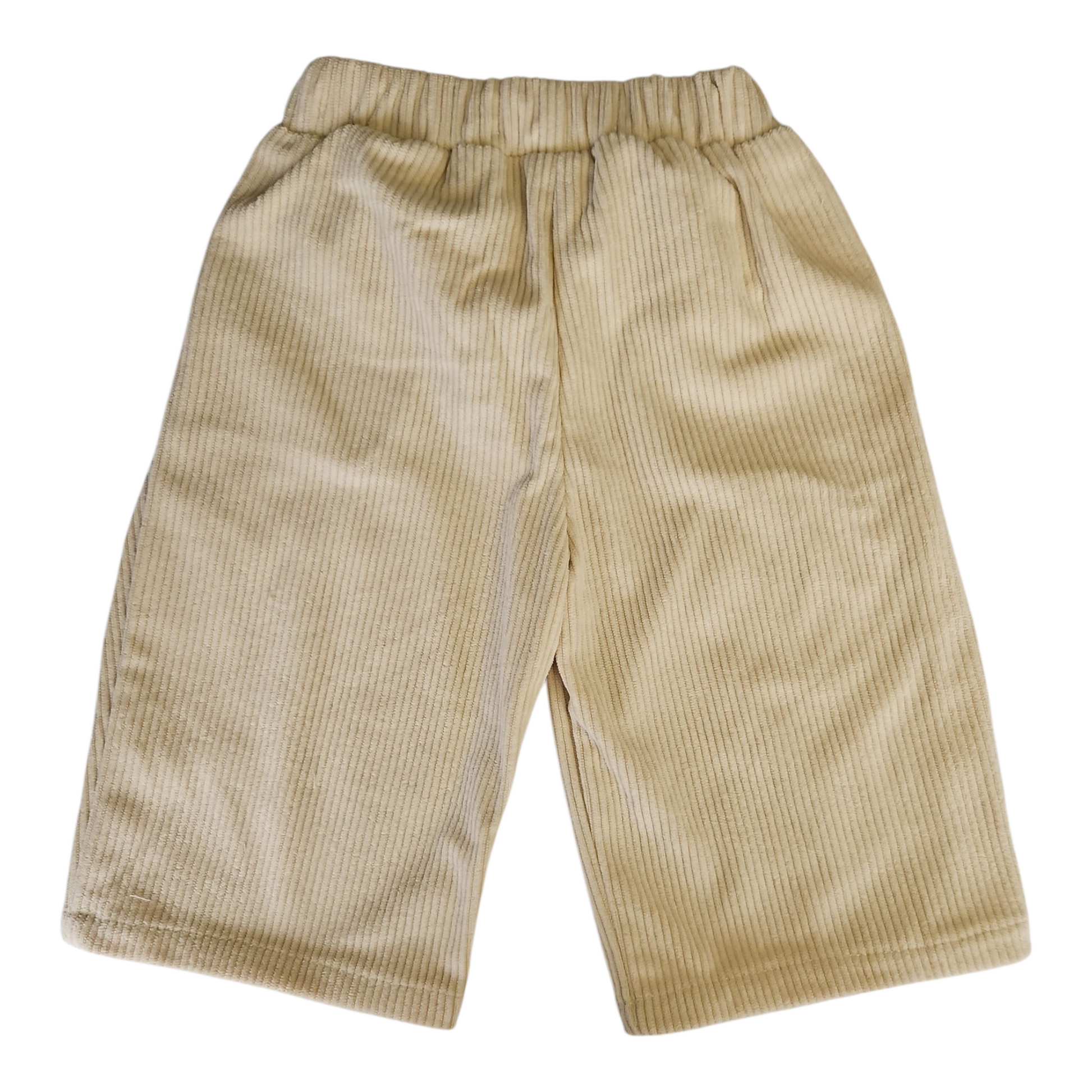 Pantalon bébé mixte velours côtelé – Taille élastique & poches