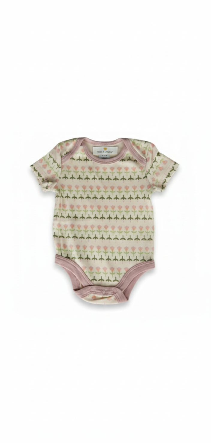 Lot de 2 bodies manches courtes bébé fille – Pretty Girl