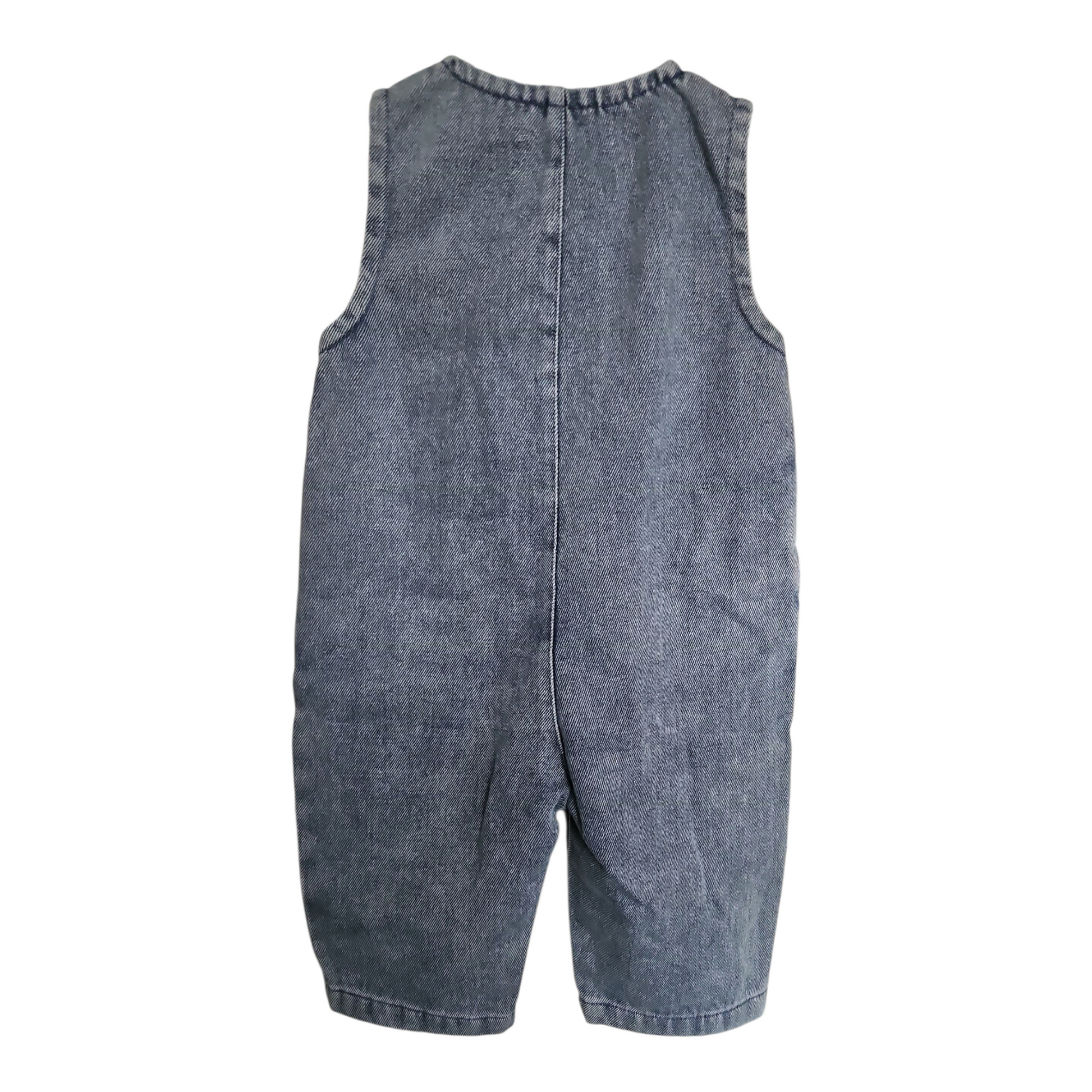Salopette bébé mixte en denim – Ouverture 3 boutons