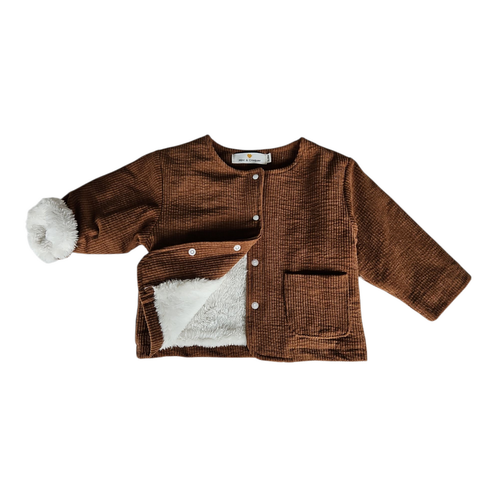 Veste bébé mixte molletonnée – Boutons pression