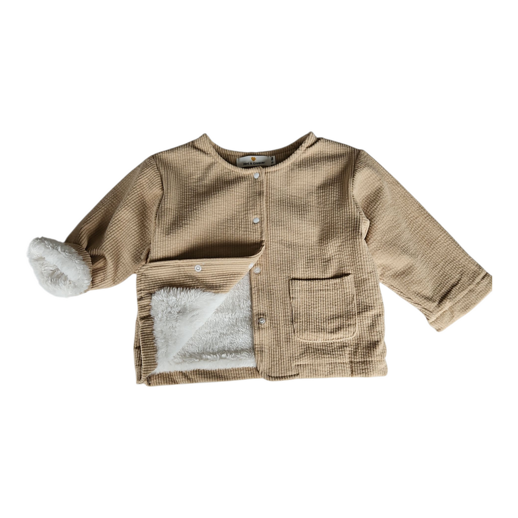 Veste bébé mixte molletonnée – Boutons pression